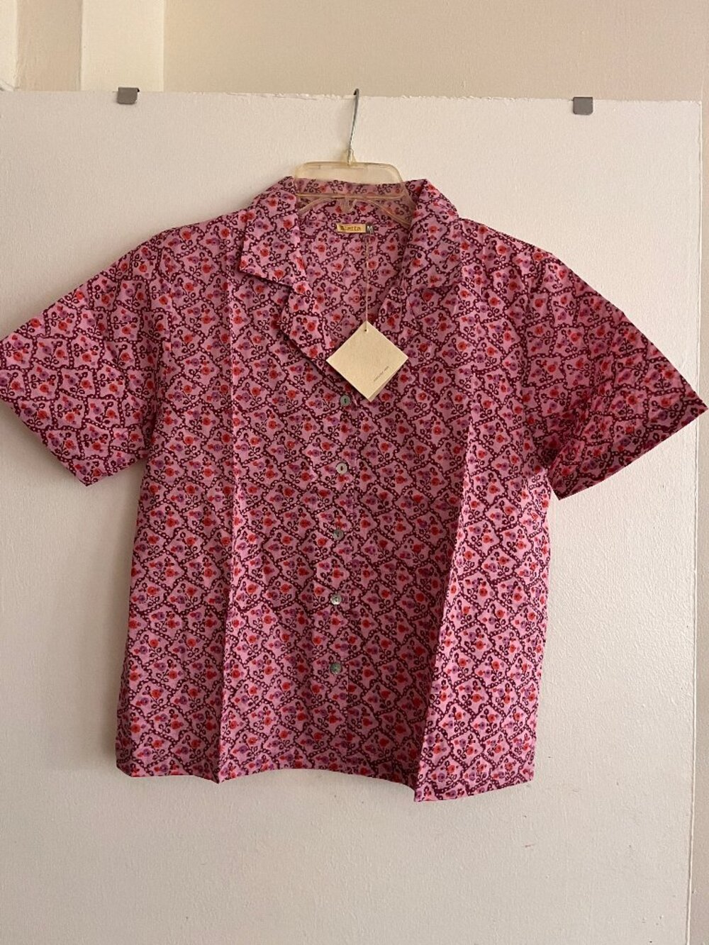Matta Indian Block Print Blouse M